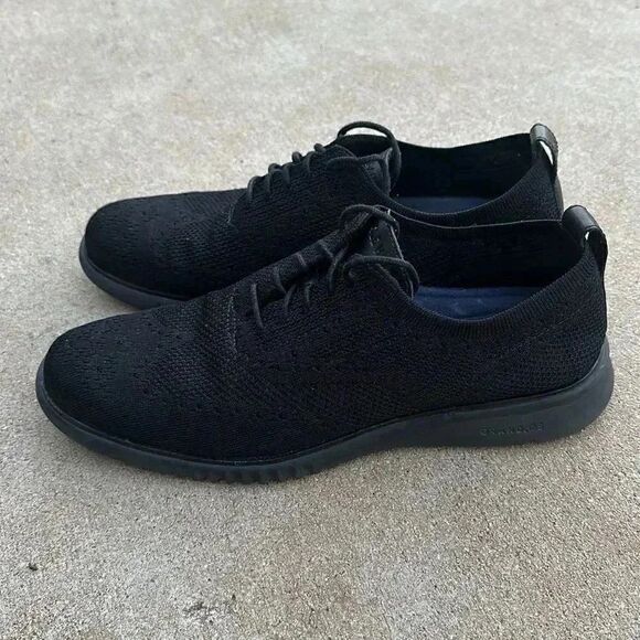 Cole Haan 2.ZERØGRAND Stitchlite Wingtip Oxfords Black Men’s Size 9.5 - Picture 4 of 11